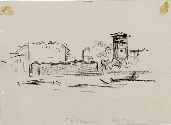 Кондратьев Павел Михайлович. Двухсторонняя работа из серии «Дорогами войны»